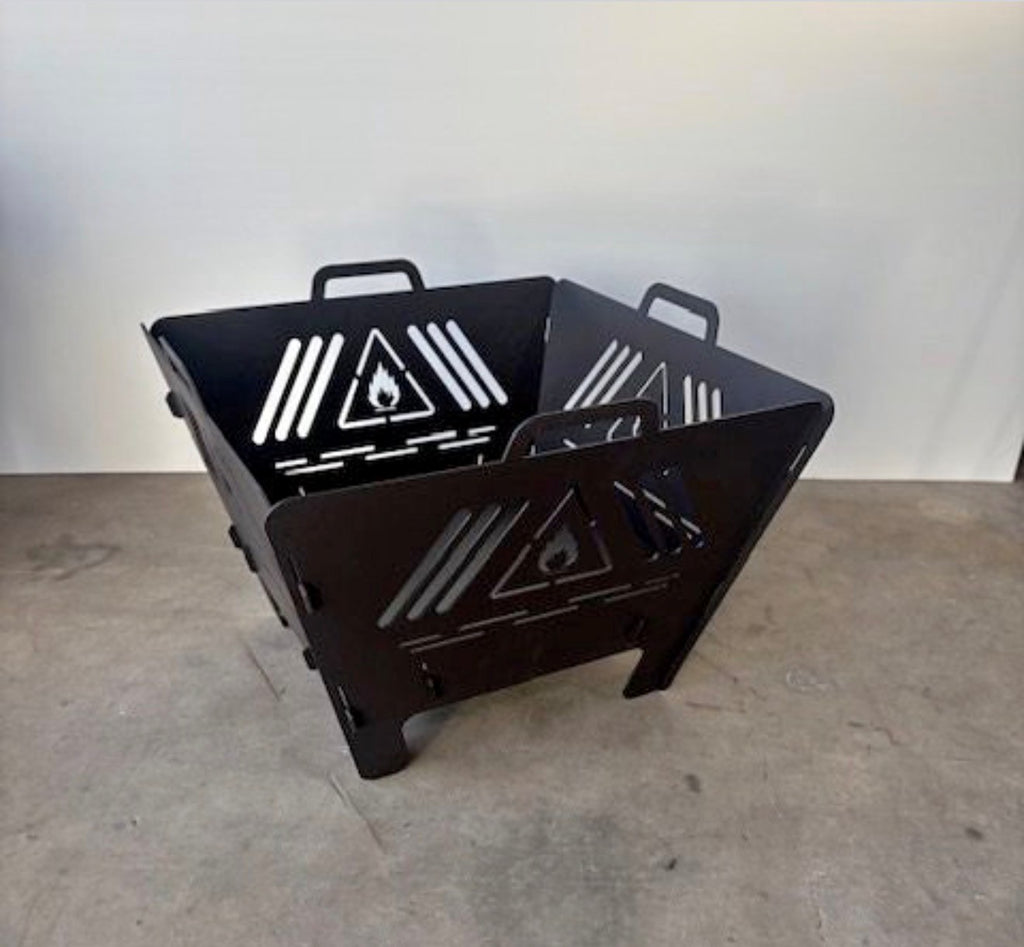 laser cut flat pack fire pit 3mm steel Mackay Queensland Australia
