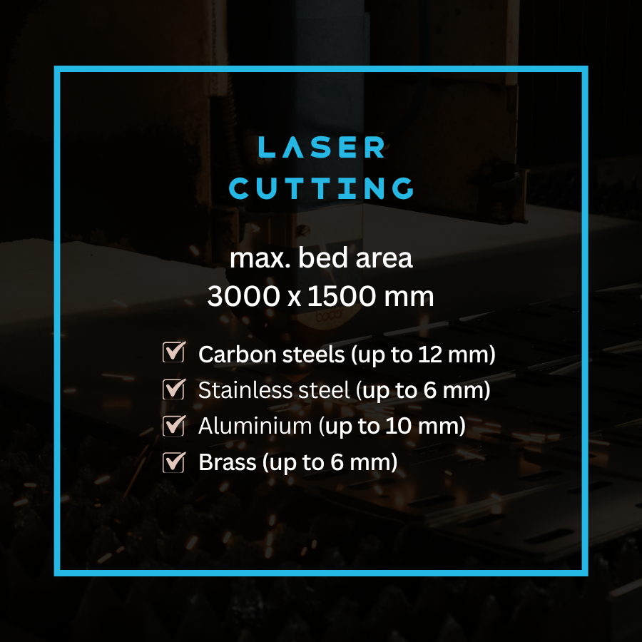 Laser Cutting Mackay
Carbon Steel
Stainless Seel
Aluminium
Brass