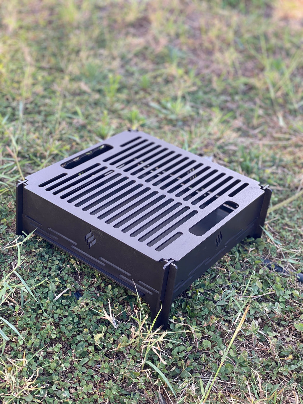 laser cut flat pack fire pit 3mm steel compact size balcony camping Mackay Queensland Australia