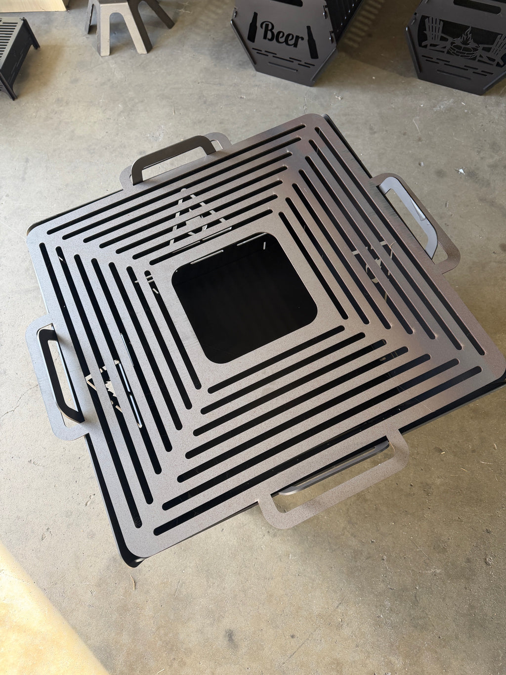 laser cut flat pack fire pit 3mm steel Mackay Queensland Australia